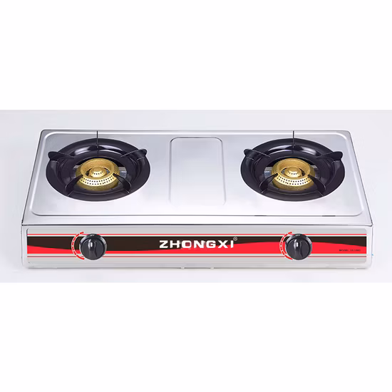 2 Burner Stainless Steel Table Gas Stove