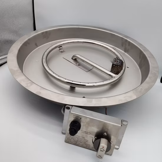 Plateau de foyer à gaz en métal/système de brûleur de foyer