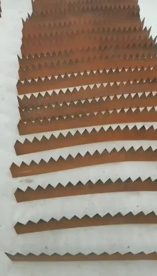 prix d'usine acier Corten métal rouillé découpé au laser bordure de paysage de jardin