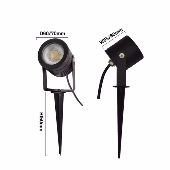 Spot LED d'extérieur blanc chaud blanc froid paysage décoratif de cour de jardin coloré avec lumière de pelouse LED Spike