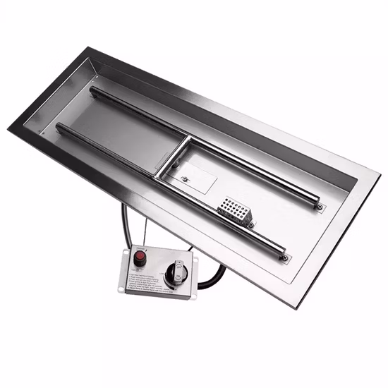 Brûleur de foyer électrique intelligent au bioéthanol de 60 pouces